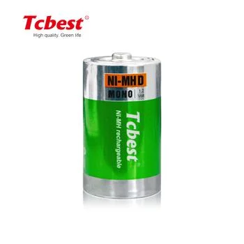 1,2V Ni-MH Batterie rechargeable de format D 8000mAh pour instruments jouets cuisinière à gaz Batteries caméra et microphone