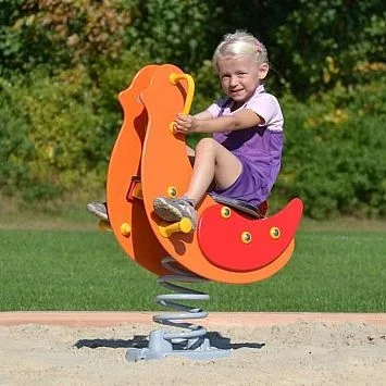 The Elephant Spring Rider, Safe Children Plastic Playground, Playground Plastic Toys Park Products Rocker