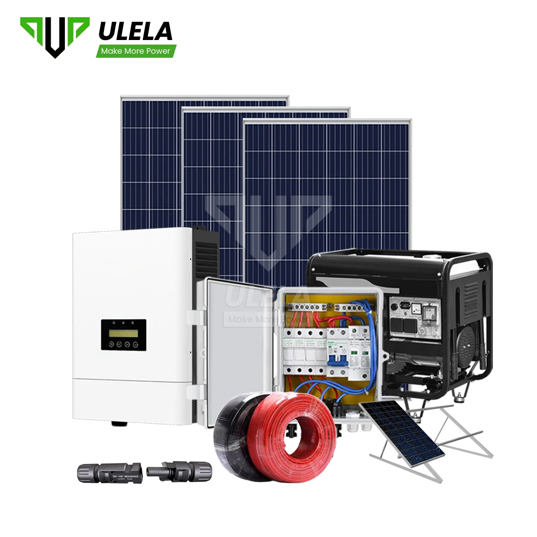 Ulela Mejor Stand Alone Sistema Solar de Alta Calidad de Proveedores en la red eléctrica la instalación de sistema Solar China fuera de la red del sistema de Energía Solar de Backup Diesel