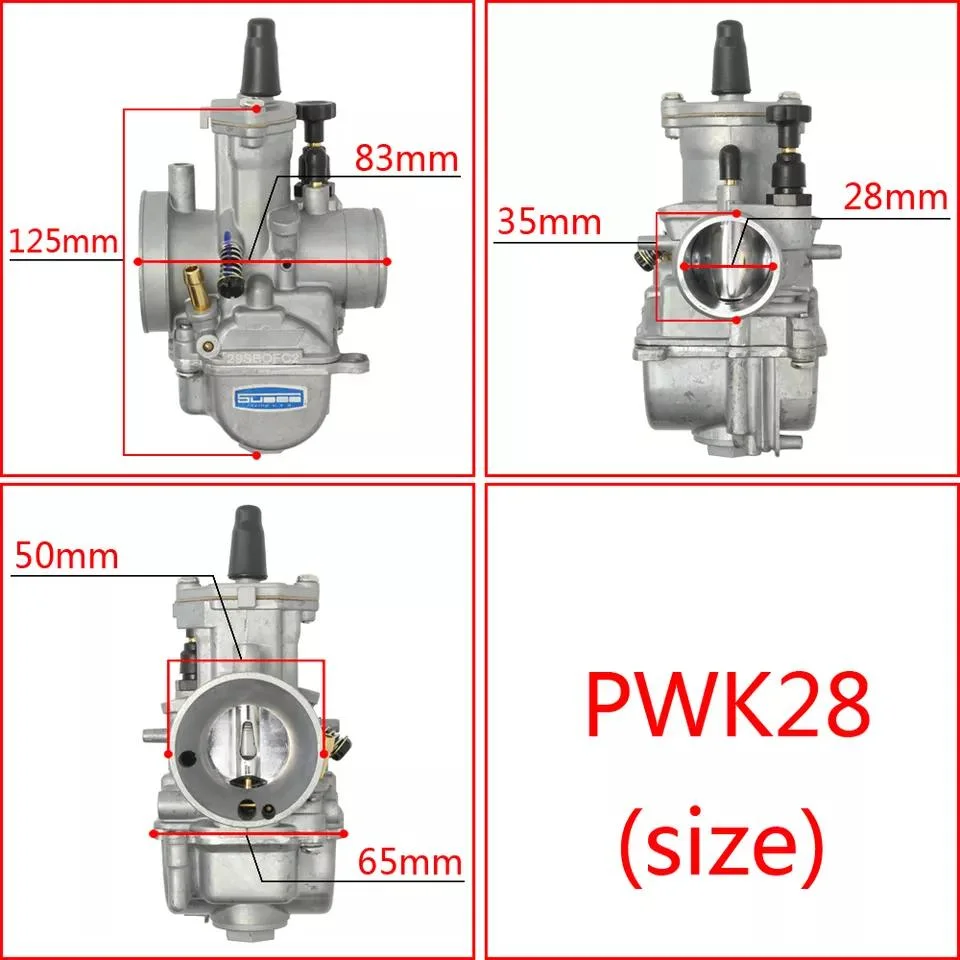 precio de fábrica original OEM Bawo Pwk28 Moto piezas de repuesto motor carburadores 28mm para ATV de YAMAHA Moto