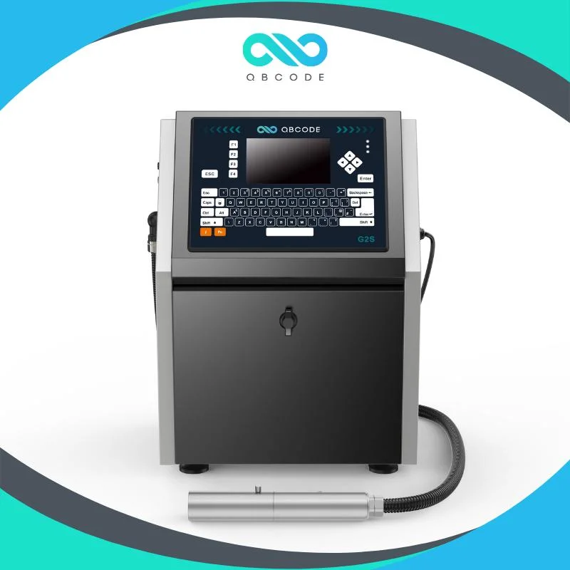 Inkjet Printer Cij Printer Marking Machine for Plastic/Metal Materials (QBCODE-G2S)