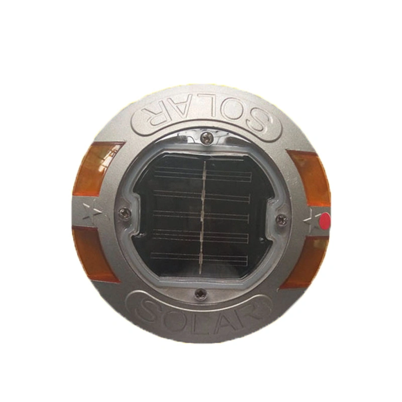 IP68 Heavy Duty Aluminum Cat Eyes Flashing Underground Marker Light Highway LED Embedded Road Solar Studs