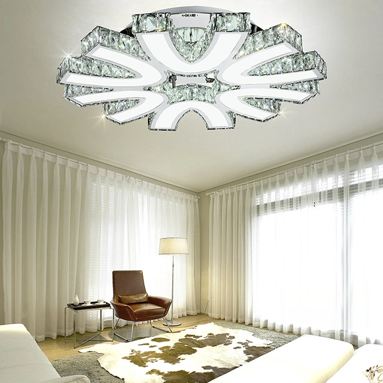 Modern K9 Crystal Handmade Indoor Crystal Chandelier Hotel Project Lamp