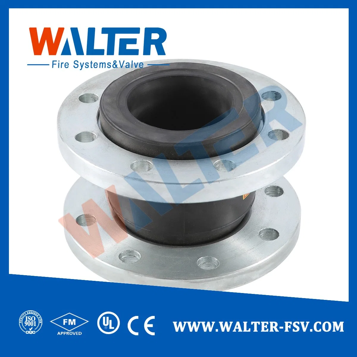 Rubber Bellows Pipe Joint Flexible Rubber Coupling with Flange