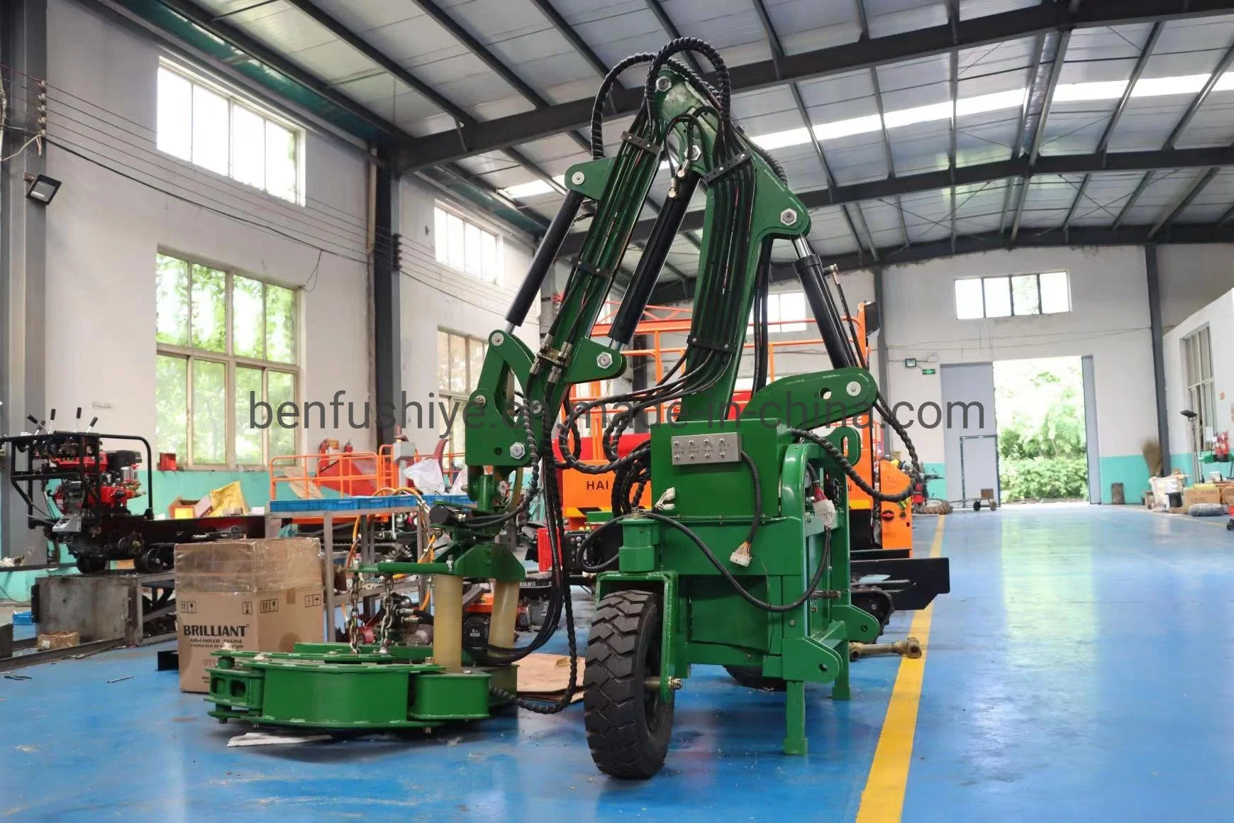 Apricots Plum Plum Cherry Date Oil Palm Fruit Olive Picking up Vibrating Hydraulic Harvester