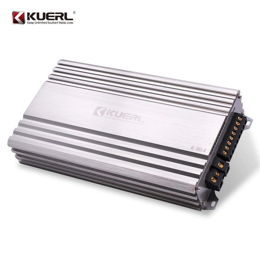 Kuer K-90.4 Nouveau produit 4 CH de meilleure qualité de l'amplificateur de classe AB Amplificateur de puissance audio de voiture