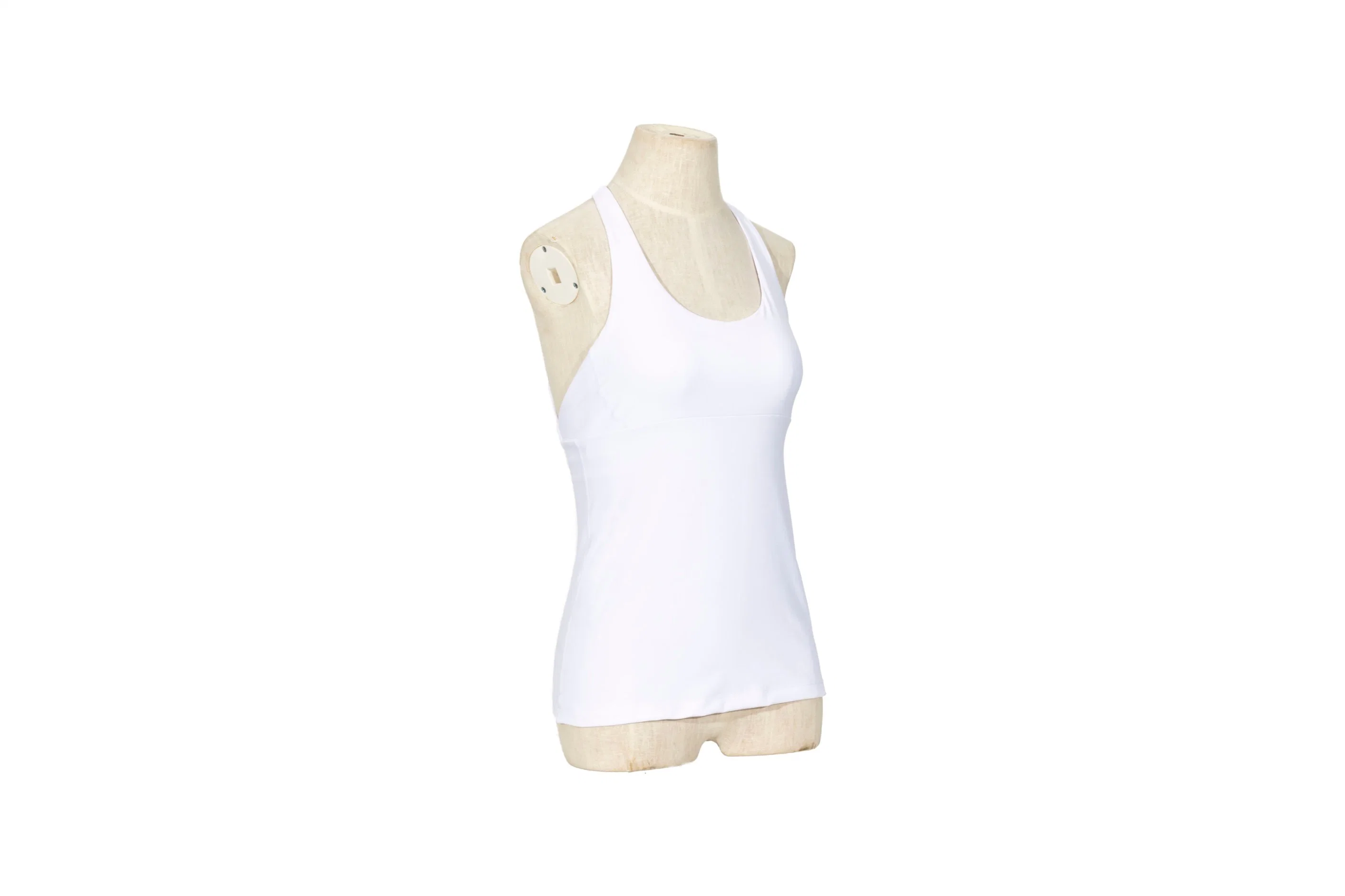 2023 Mode Frauen Fitness Yoga Wear Ärmellos Yoga Top Gym OEM maßgeschneiderte Polyester-Gewebe Hot Yoga