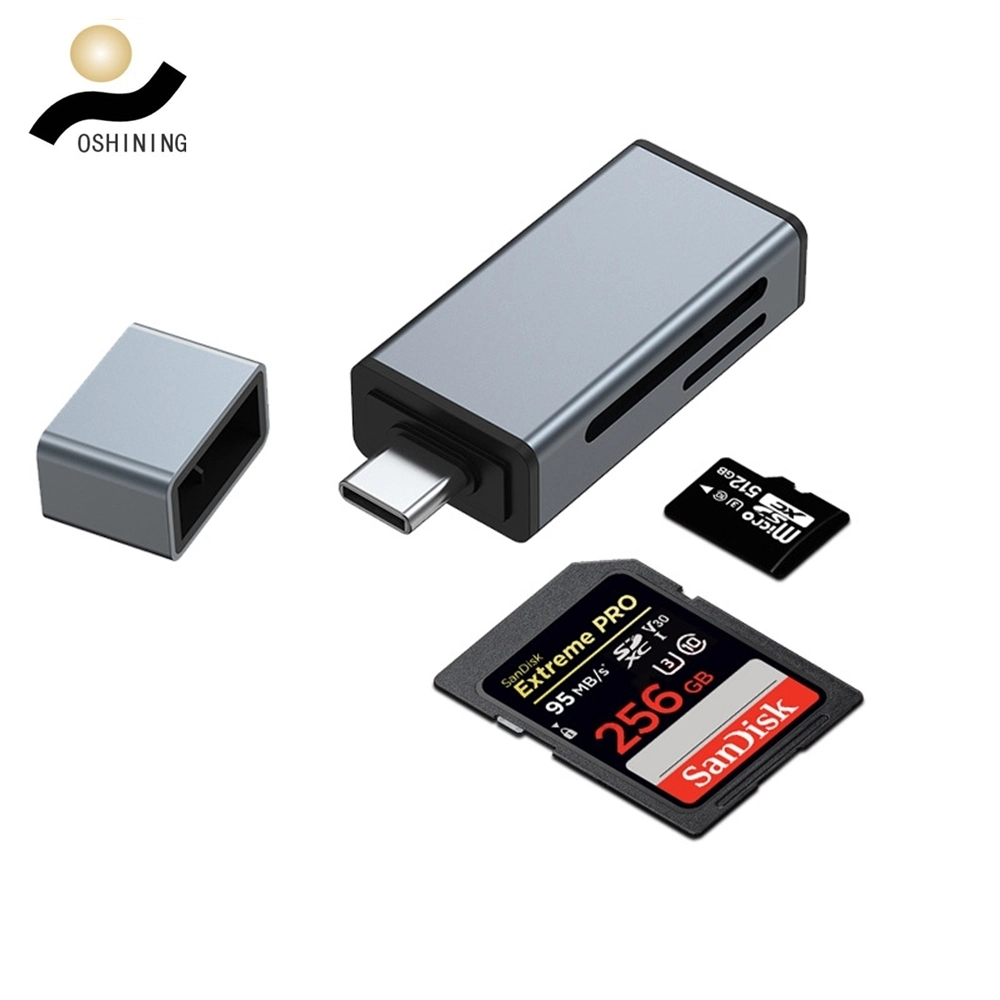 Mettalit 3.0 Alta Velocidade de Tipo C para Micro SD / leitor de cartão SD 2 em 1