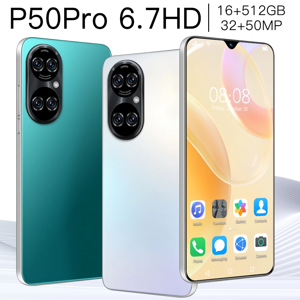 Globaler OEM/ODM-Großhandel/Lieferant P50PRO 12GB+512GB 6,7inch Handy-Smartphone