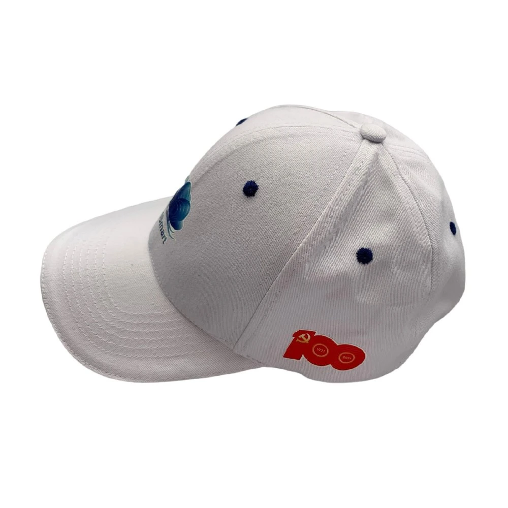 Moda personalizado más barato 6 Panel de promoción de algodón en blanco gorra de béisbol