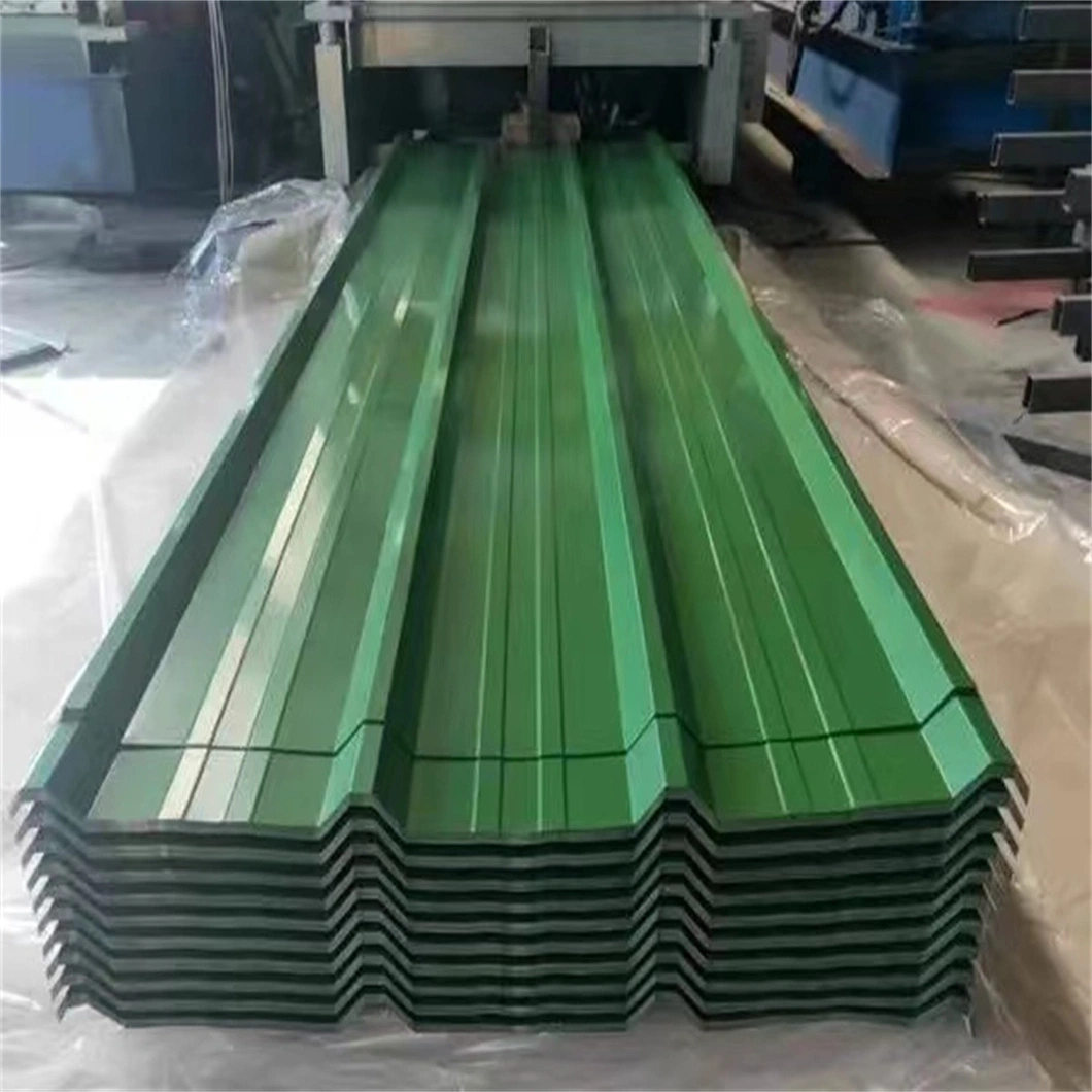 Galvanized Coated Colorful Roofing Steel Sheet SPCC Spcd St37 Color Coated Corrugated Board for Building