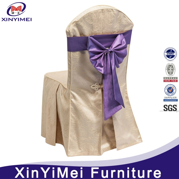 Cheap Durable Banquet Hotel Reception Chair Covers and Table Cloth for Sale (XYM-297)