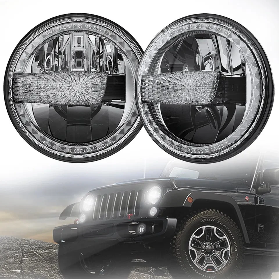 7'' Round LED Headlight for Jeep Wrangler Jk Defender