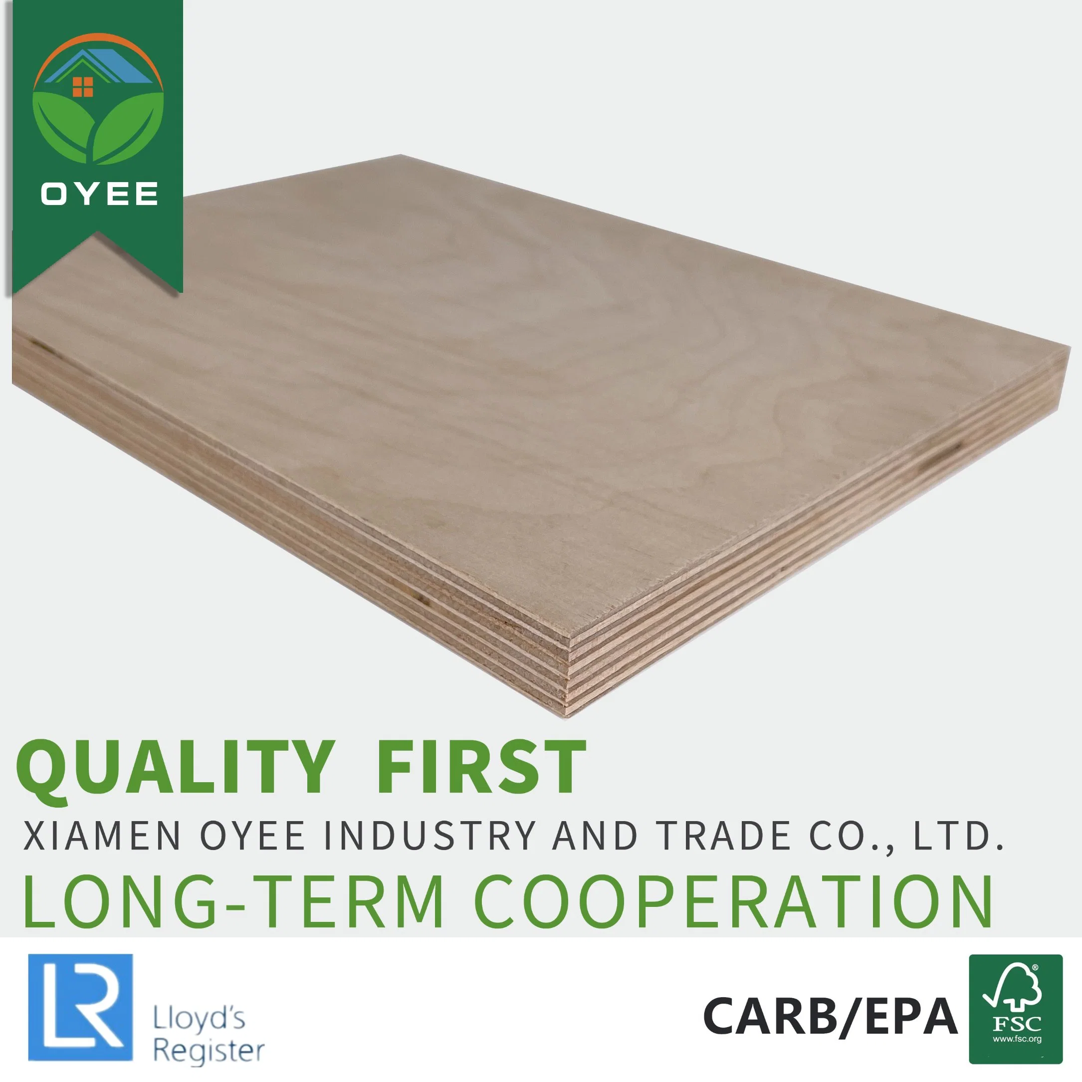 Competitive Price 1/8" B/Bb Bb/Cp Furniture Grade Baltic Full Birch Plywood