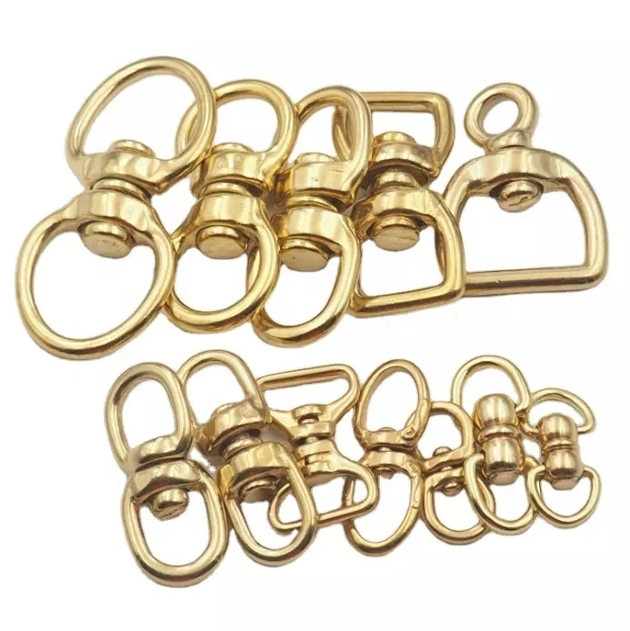 Solid Brass Double Eye Swivels Ring