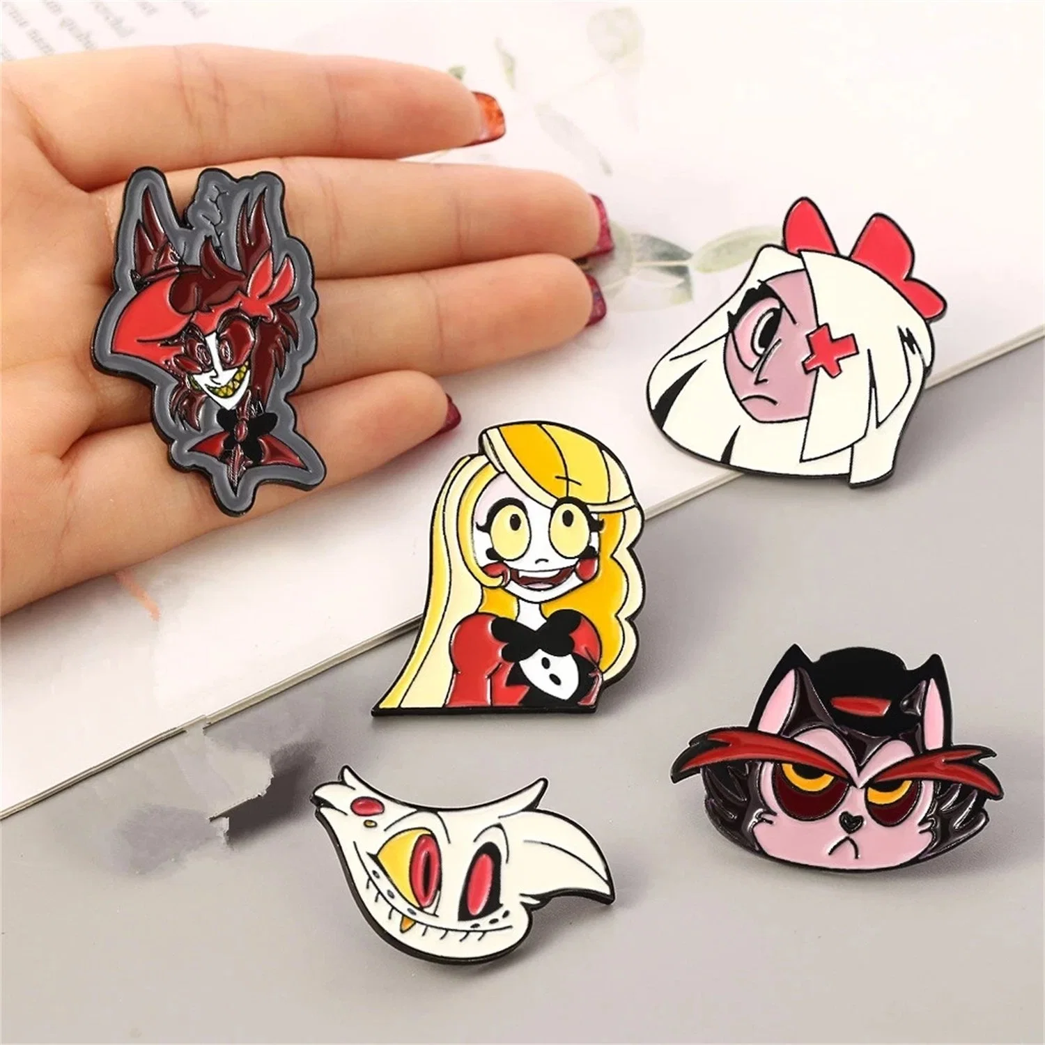 Wholesale/Supplier Custom Baseball Country Sports College Hazbin Cosplay Hotel Cartoon Metal Enamel Lapel Pin Badge