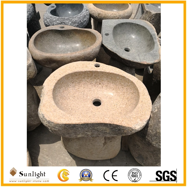 High quality/High cost performance Natural Granite Standalone Outdoor Wash Basin