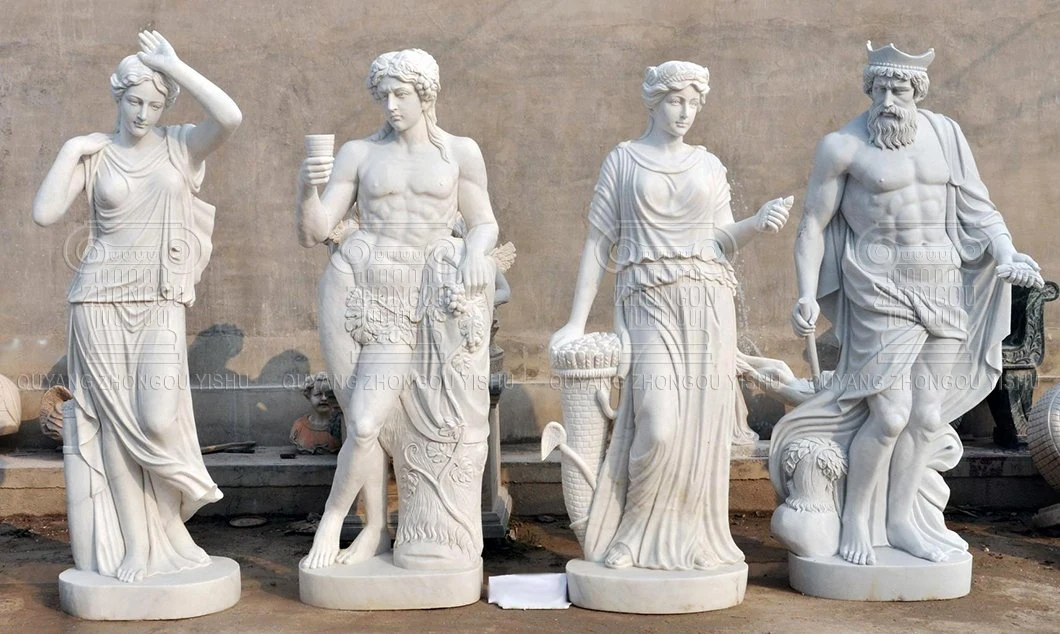 Marble Stone Granite Carving Four Season God Statue, Garden Decoration Bacchus Sculpture