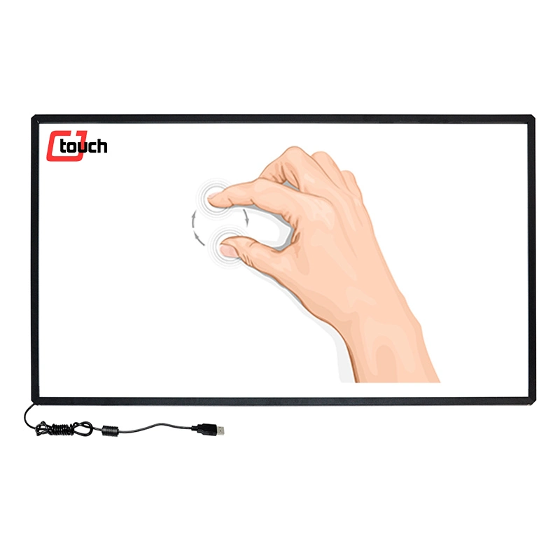 82" multi-écran tactile/IR châssis à écran tactile/USB du panneau tactile multitouch