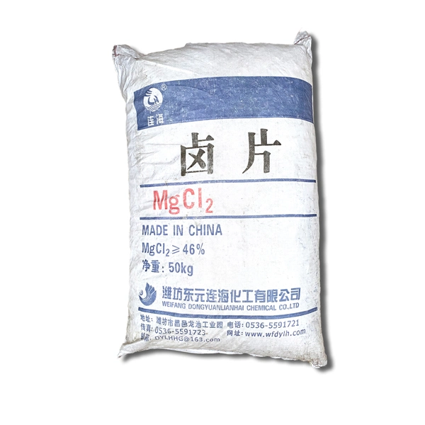46% Reinheit Magnesiumchlorid Weiße Flocke oder Pulver MgCl2 6H2O