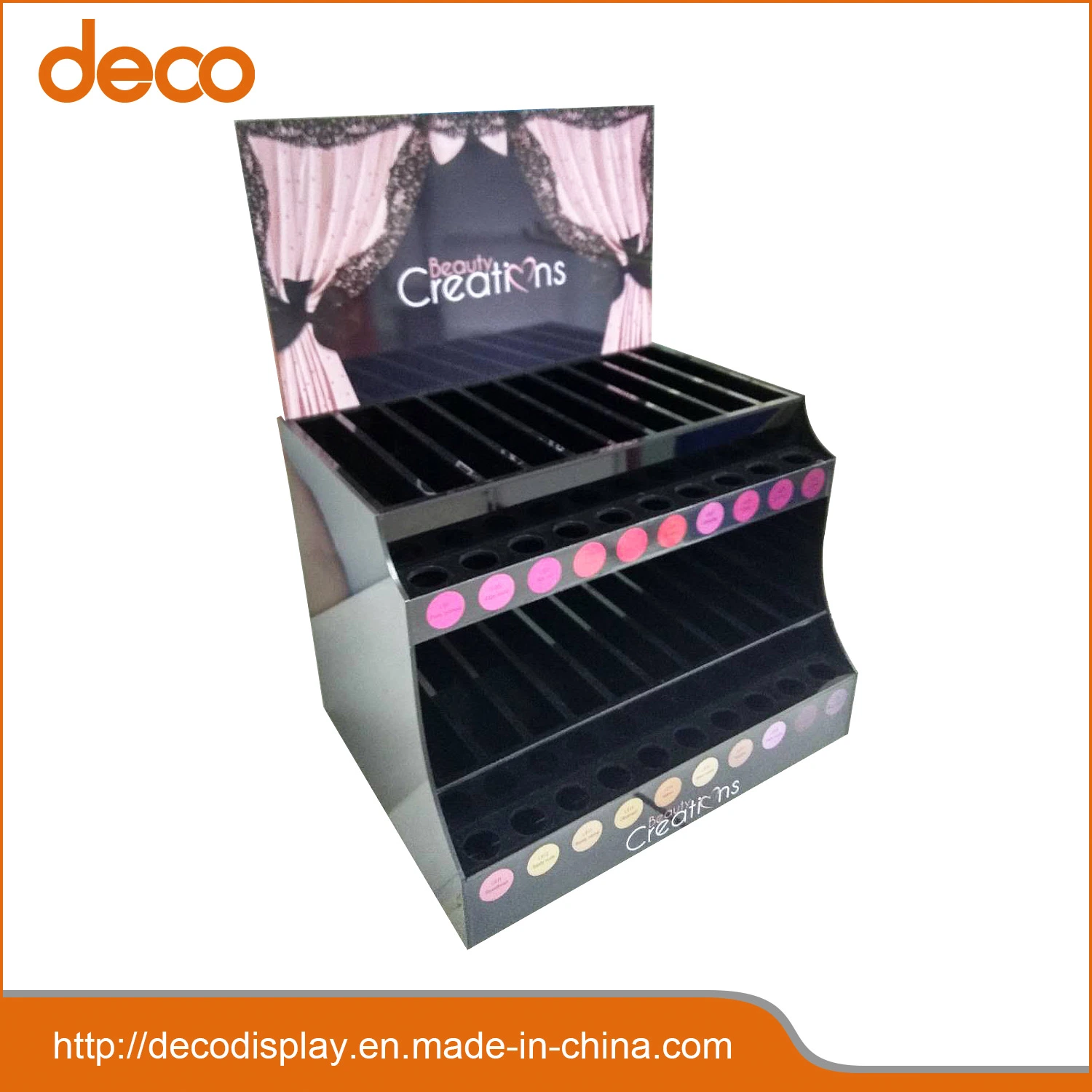 Lipstick up Retail Vape Counter Box Plastic Acrylic Display