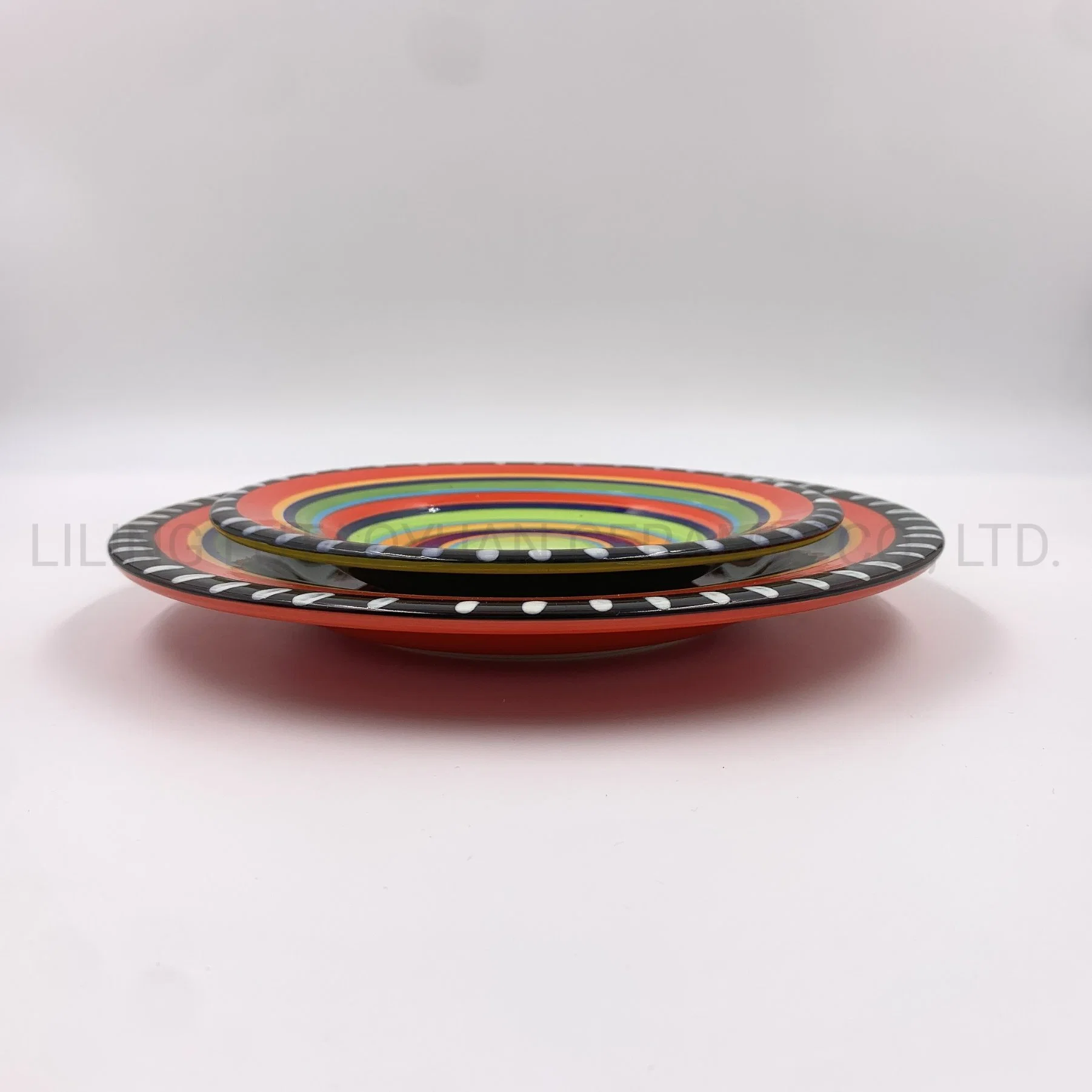 Porcelain Dinnerware China Wholesale/Supplier 4PCS/Set Colorful Ceramic Dinner Set Kitchen Utensils Decoration with Customized Color Pattern Logo and Designs