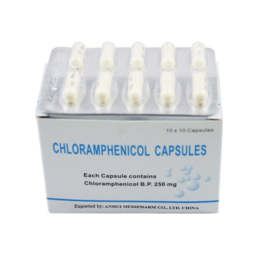 Antibiotic, Chloramphenicol Capsule 250mg with GMP