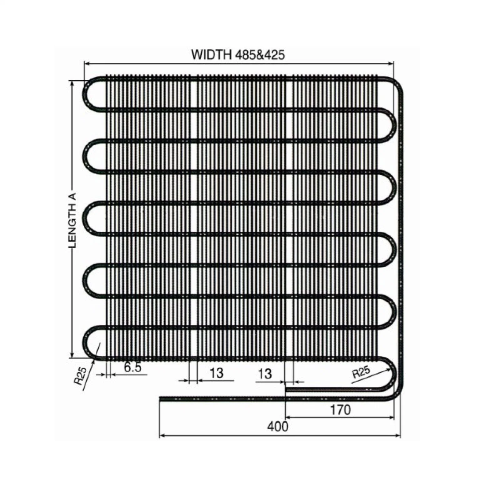 Original Factory Price Refrigeration Cooling Wire Tube Condenser for Refrigerator Spare Parts