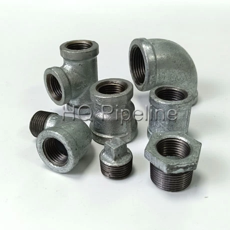 Galvanized Malleable Iron Pipe Reducer/Cap/Plug Pipe Fittings 1/2"-4" Inch