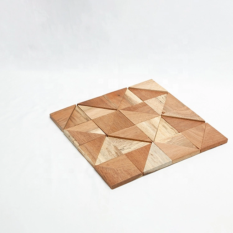 Subway Hexagon Herringbone Wood Mosaic Art Peel and Stick Backsplash Irregular Modern Floor Wall Tiles Wooden Mosaic