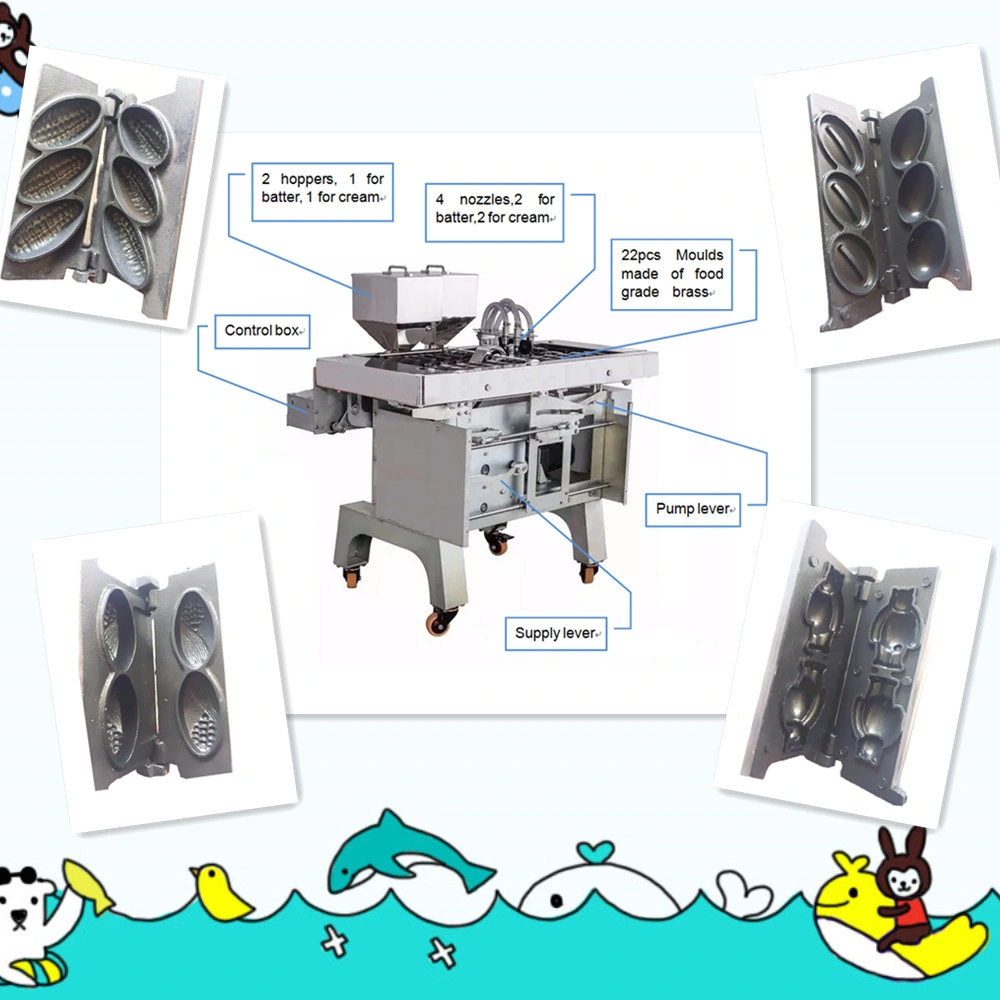 Automatic Mini Small Cute Shapes Delimanjoo Cake Bread Making Machine Equipment