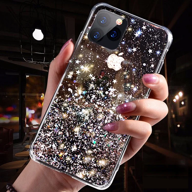 Hot Selling Fashion Glitter Shining Star Women Girls Mobile Phone Case for iPhone Xr iPhone Xs Max iPhone X/Xs