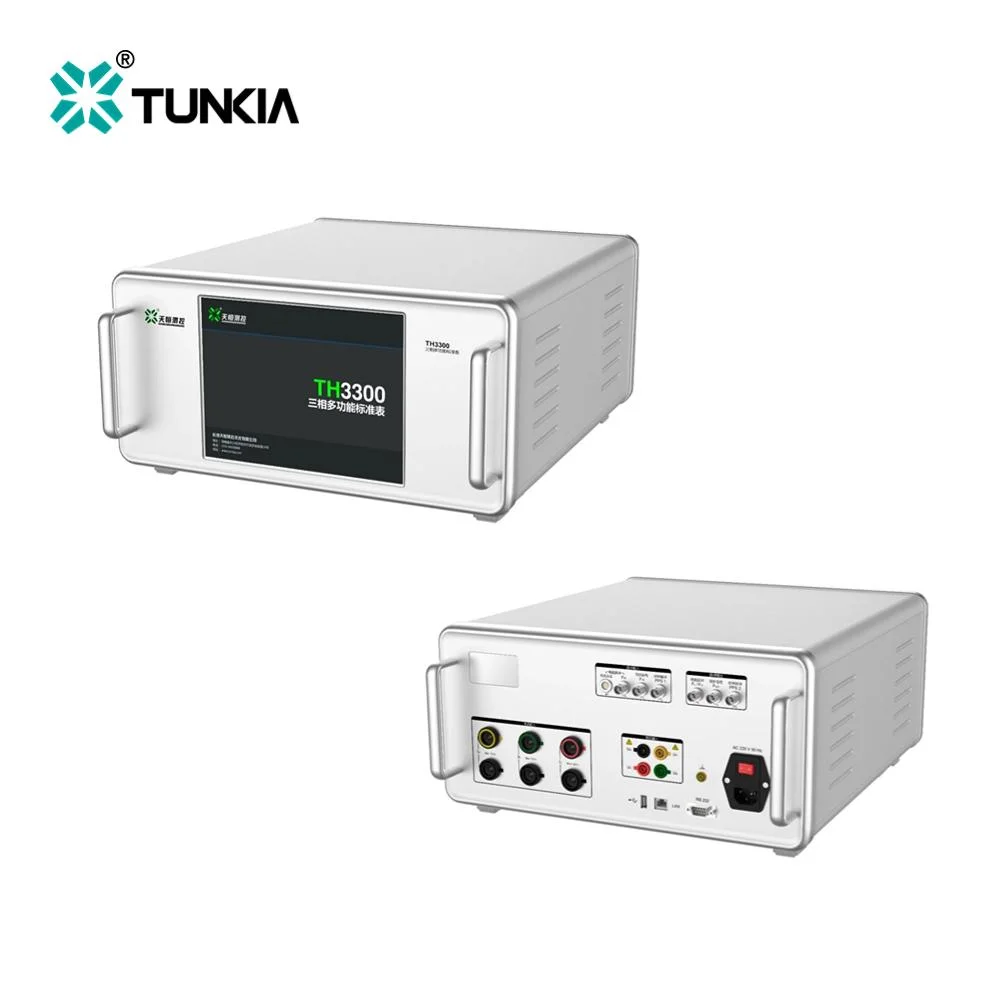 TUNKIA TH3300 Three Phase multifunction High Precision Reference Standard Power Energy  Meter