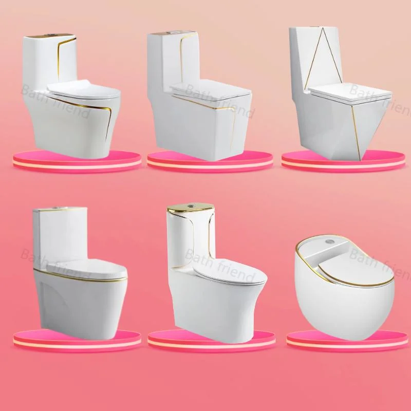 Bathroom Furniture Cheap Toilet Bowl Water Closet Golden Diamond Basin Sink Cheap Sanitary Ware Sets