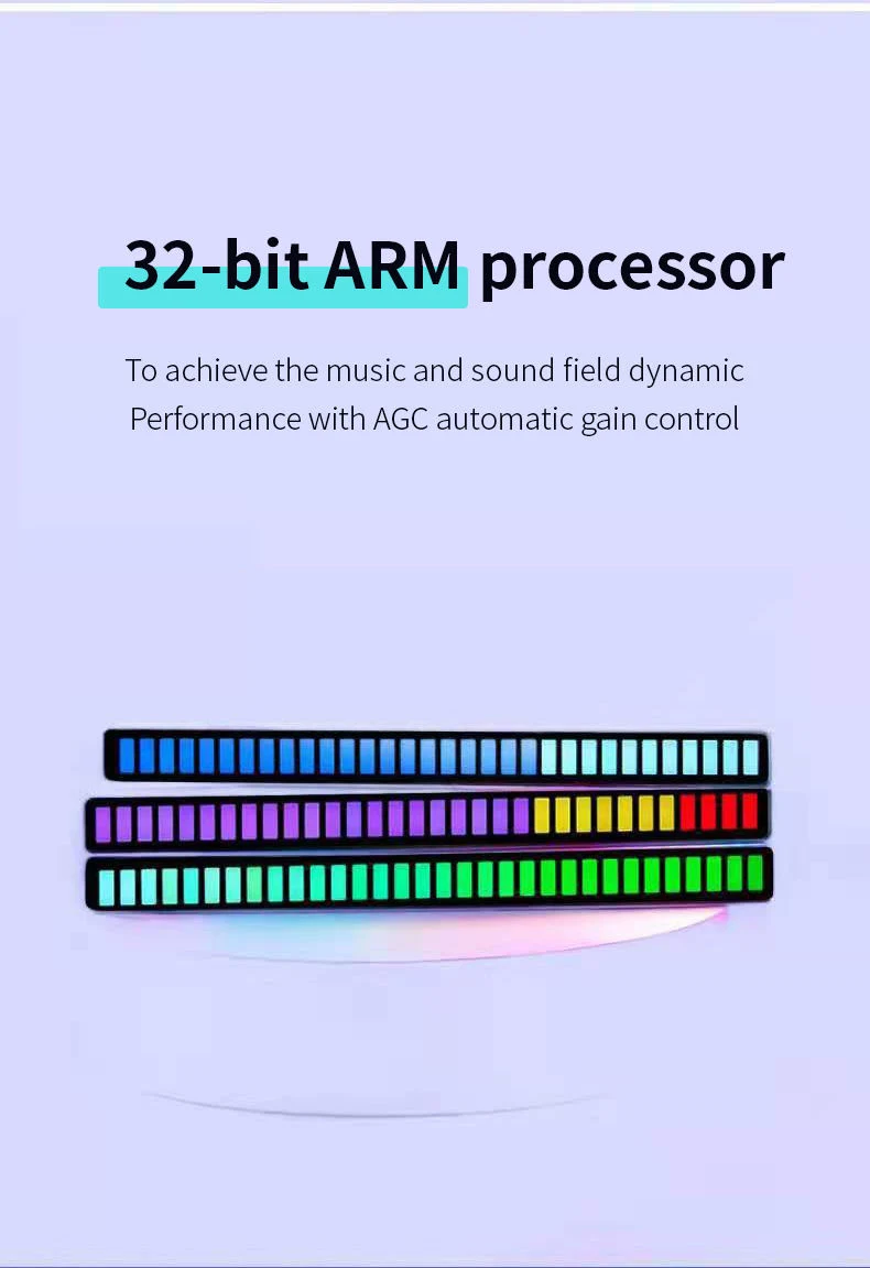 Headset Stand LED Rhythm Lamp Strip Atmosphere Light