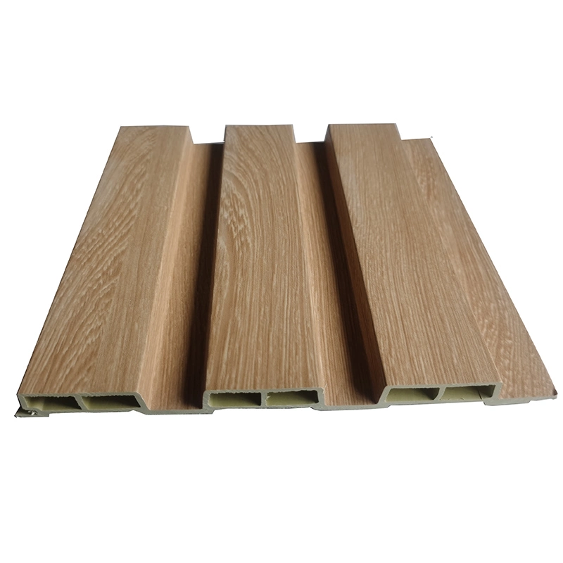 Wood Plastic PVC Wall Panel WPC PVC Cladding Boards Interior Exterior Fluted Wall Panels WPC Wall Panel