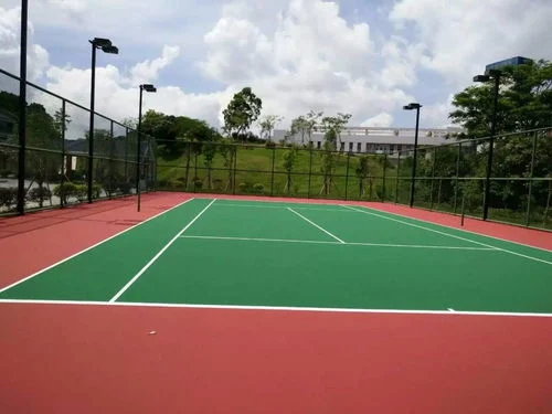 Pista de Voleibol cubierta Pintura sílice PU material para la Escuela Parque infantil