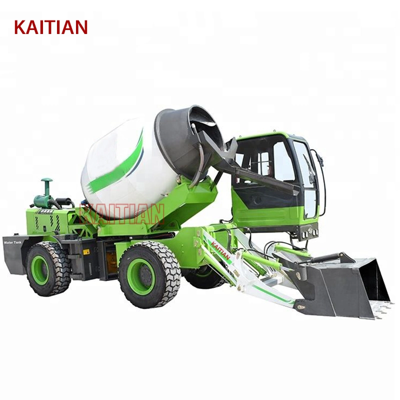 1.5 M&sup3; Small Automatic Self Loading Mixer Truck Concrete Mixer Truck with Self Loader