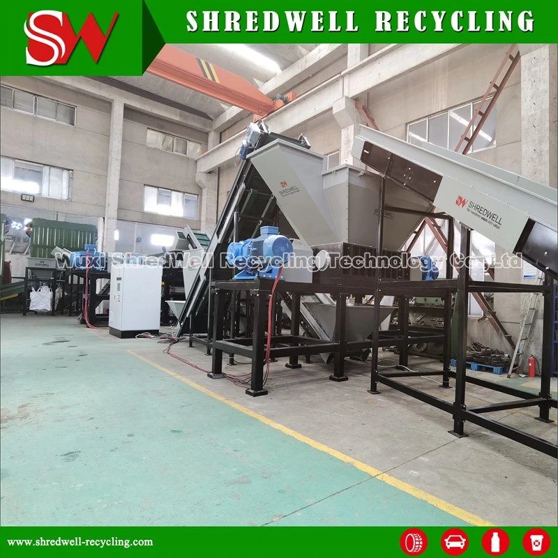 Tyre Shred Equipment with Trommel to Recycle Used/Scrap Truck/Passenger Tires