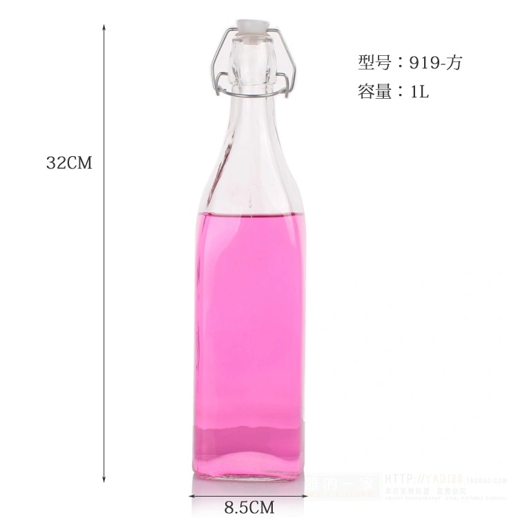 Promotional 250ml Enzyme Bottle Square/Cylinder 500ml Glass Bottle