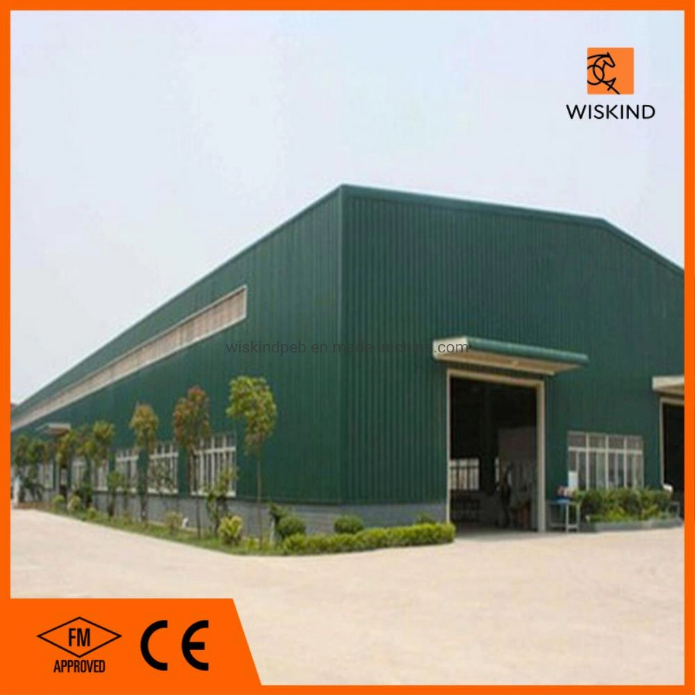 China Peb/Tekla/Autocad Made Steel Frame Construction for Workshop/Warehouse/Office Building/Hanger/Cow Shed with CE/FM Approved