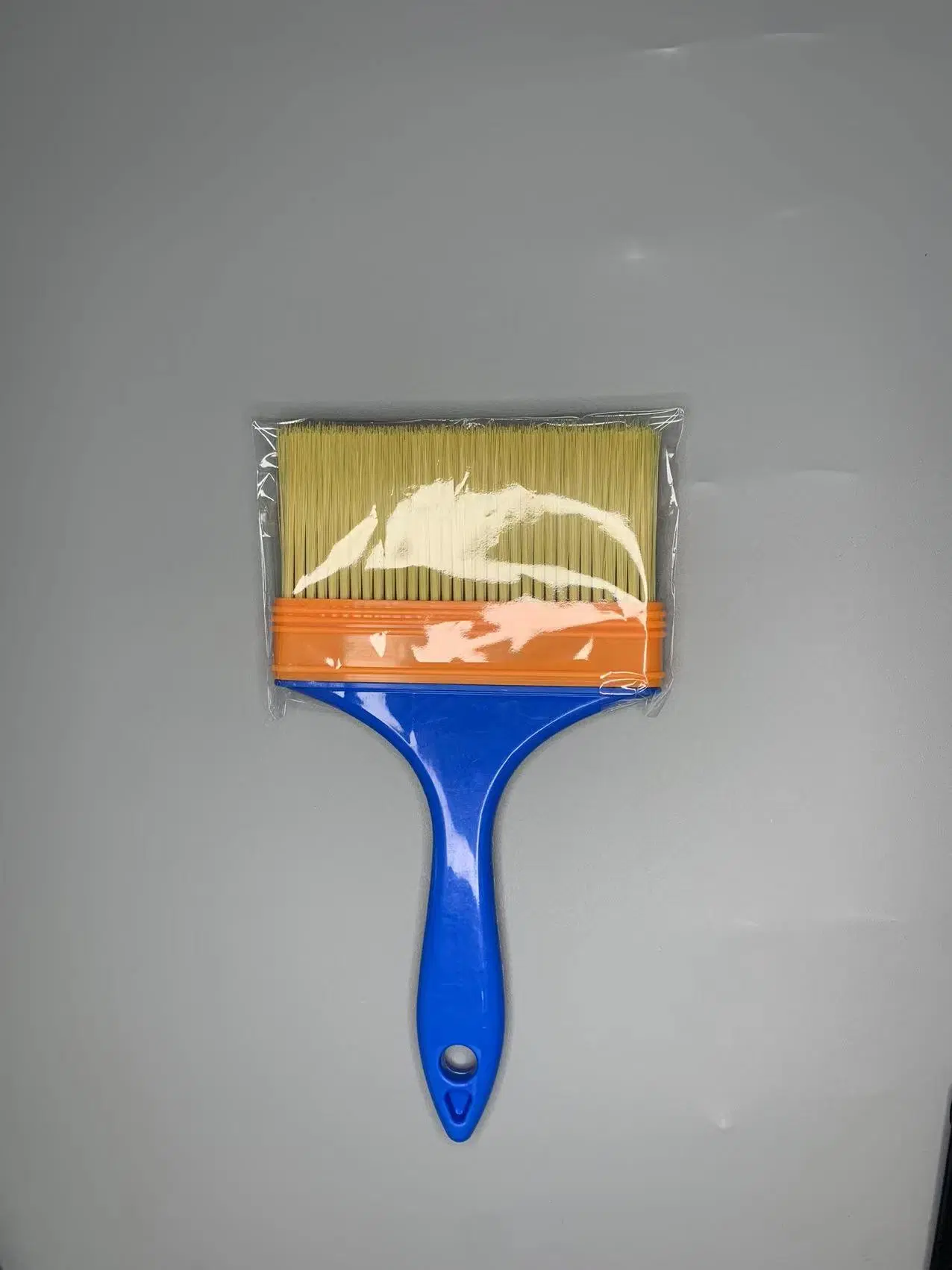 No. 01customized Blue Plastic Handle Plastic Wire Brush 3 Inch for FRP Laminating