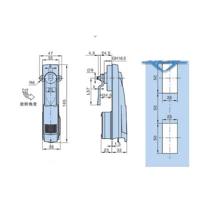 Rod Control Cabinet Locks Remote Control Lock (YH9510)