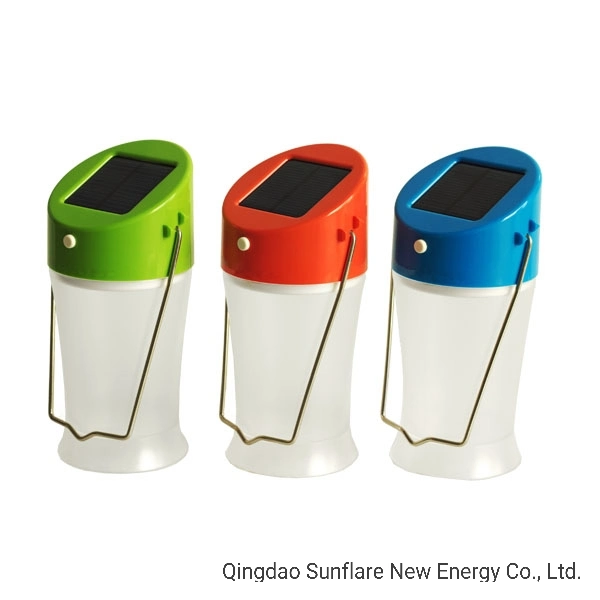 Портативный синий/красный/зеленый солнечного освещения/фонарь/фонарь с 3.2V/600 mAh LiFePO4 аккумуляторная батарея для использования вне помещений