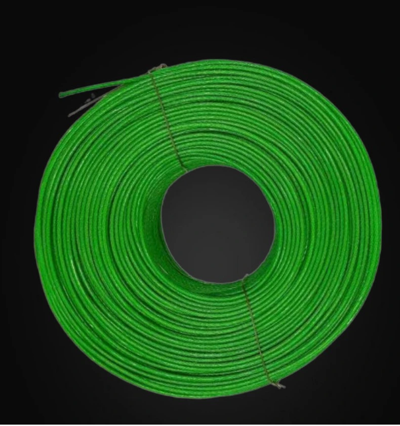 Green Coated Plastic Steel Wire Rope