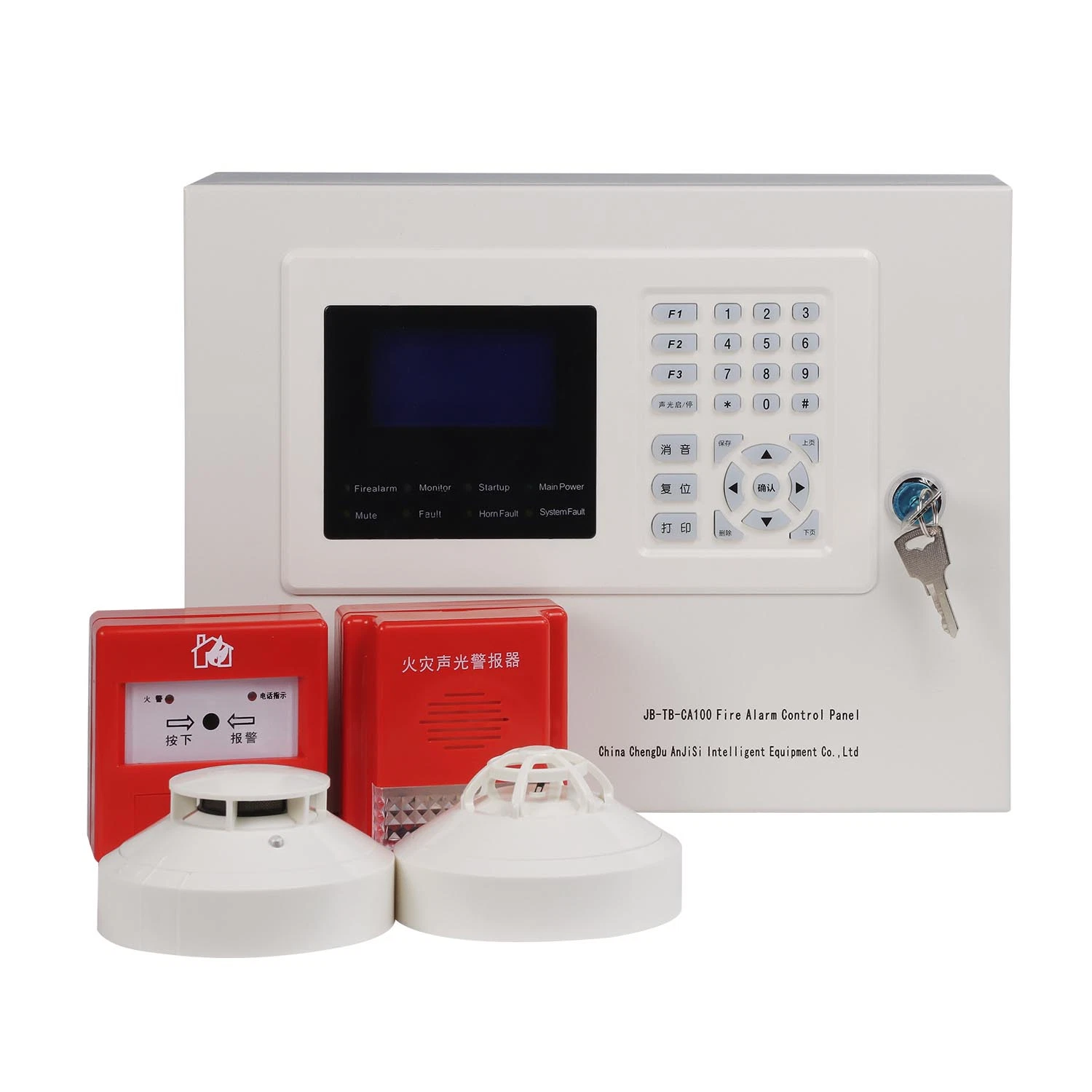 Addressable Fire Alarm System for Smoke Detector Alarm Safety& Security System