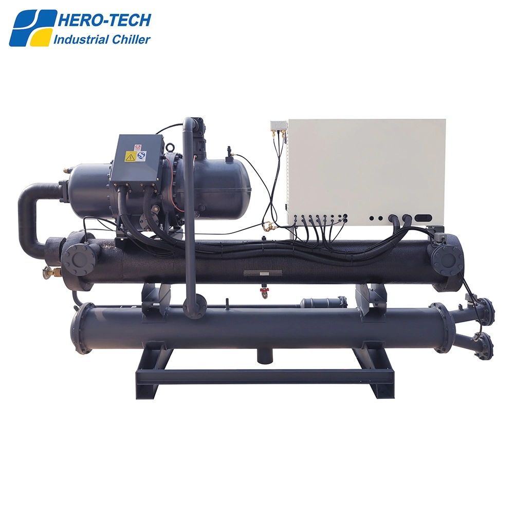 Water Cooled Screw Type Chiller Cooling Machine 75HP