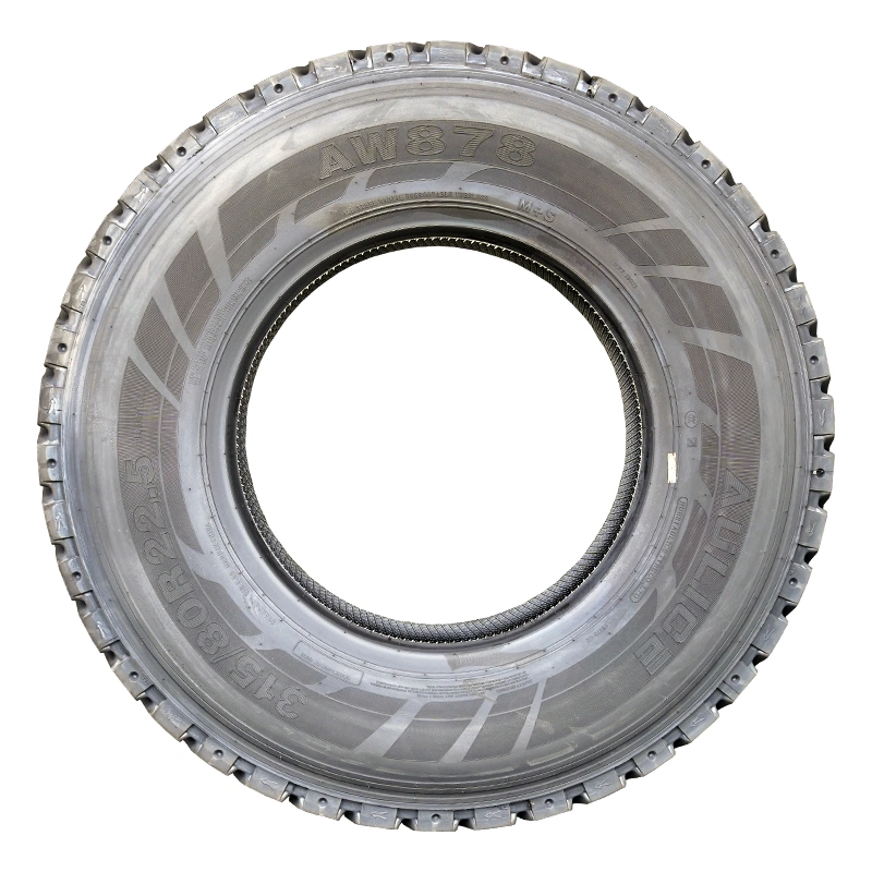 315/80R22.5 12R22.5 315/80 borracha sem câmara de ar radial R22.5 em aço Pneu de reboque para camiões de serviço pesado