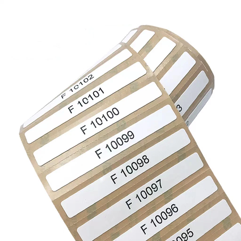 Serial Number Printed Running Timing Chip Race Result Systems ISO18000-6c Impinj Monza R6 UHF RFID Tag Sticker Bib Tag with Foam