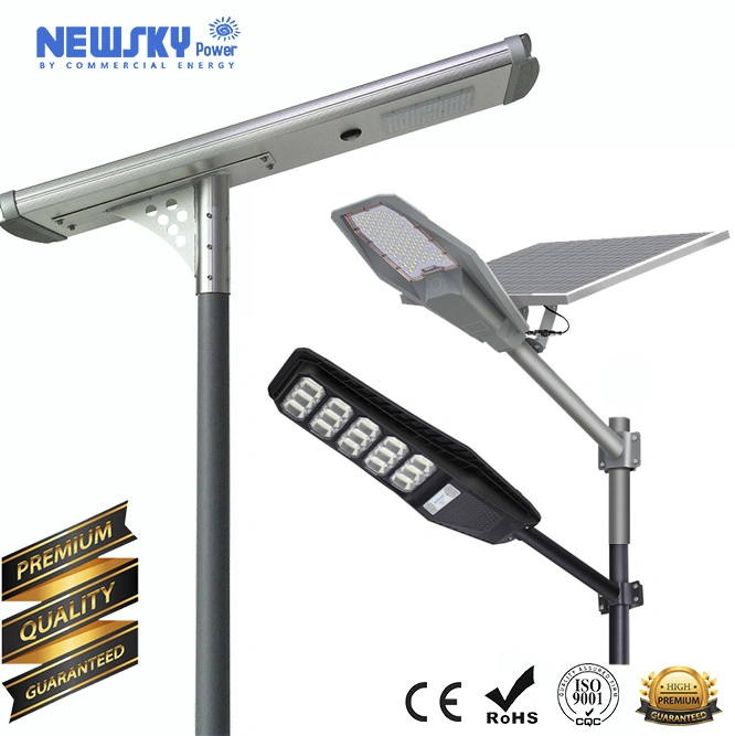 High Cost Effective All-in-One Integrated ABS Outdoor Road Light Solar Street Lamp with Radar Motion Sensor